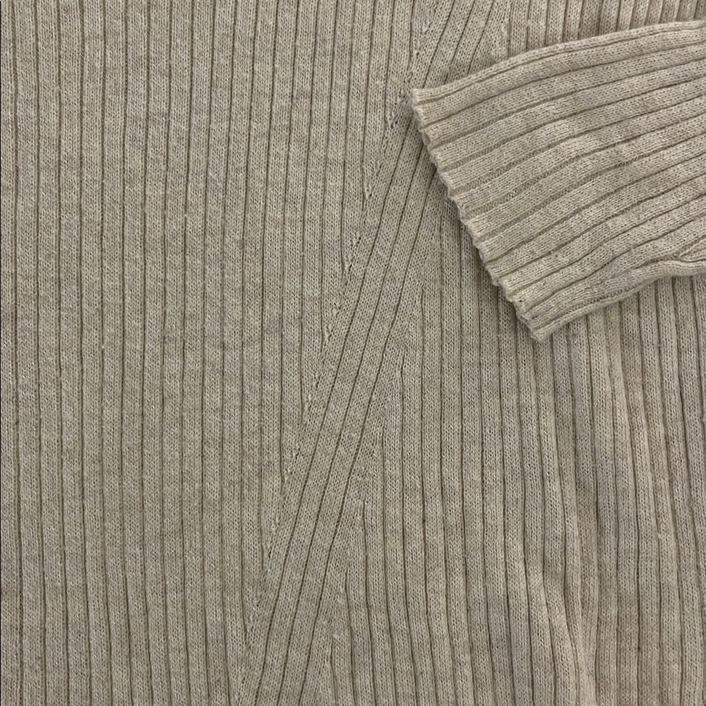 BP Cream Ribbed Knit Top - S - Picture 3 of 4